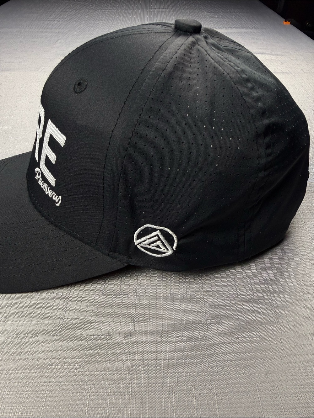 Sport-Tek Black Hat with White "FORE" Embroidery - Picture 2 of 6